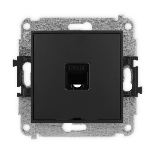 KARLIK MINI Gniazdo pojedyncze komputerowe 1xRJ45, kat. 5e, 8-stykowy, bez pola opisowego czarny mat 12MGKBO-1 - przechwytywanie[150].jpg